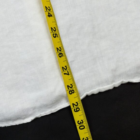 UNTUCKit Linen Shirt Men's Large Solid White Casual Summer Short Sleeve Calvano - Picture 11 of 13